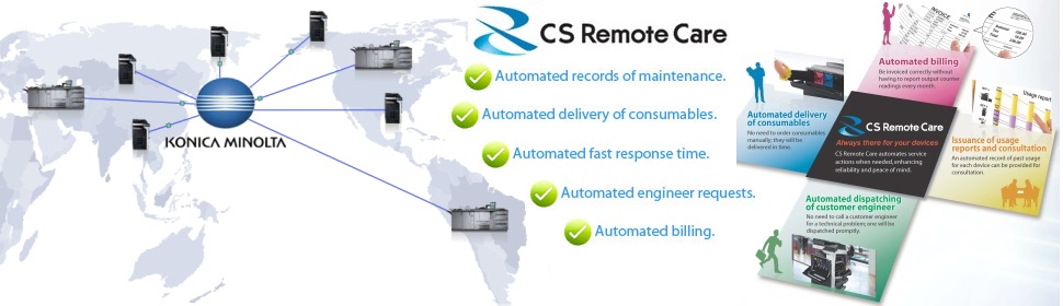 Konica Minolta CS Remote Care automated monitoring and communication system