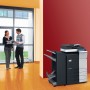 Develop Ineo+ 364e Colour Copier document feeder finisher and trays in the office