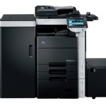 Konica Minolta Bizhub C552 Copier with document feeder finisher large capacity trays