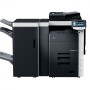 Konica Minolta Bizhub C552 Copier with document feeder finisher stapler and trays