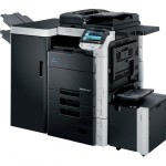 Konica Minolta Bizhub C652 Copier with document feeder finisher stapler large capacity trays